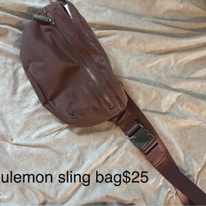 lululemon athletica mauve  Belt Bag